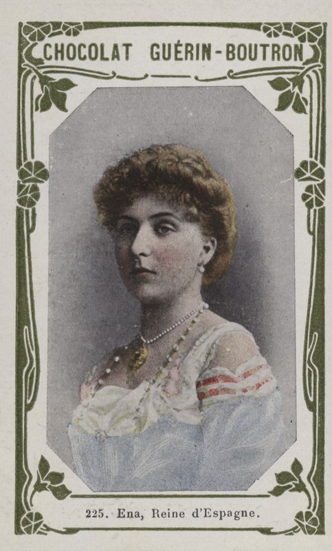 Ena, Reine despagne (färgad bild) av French School