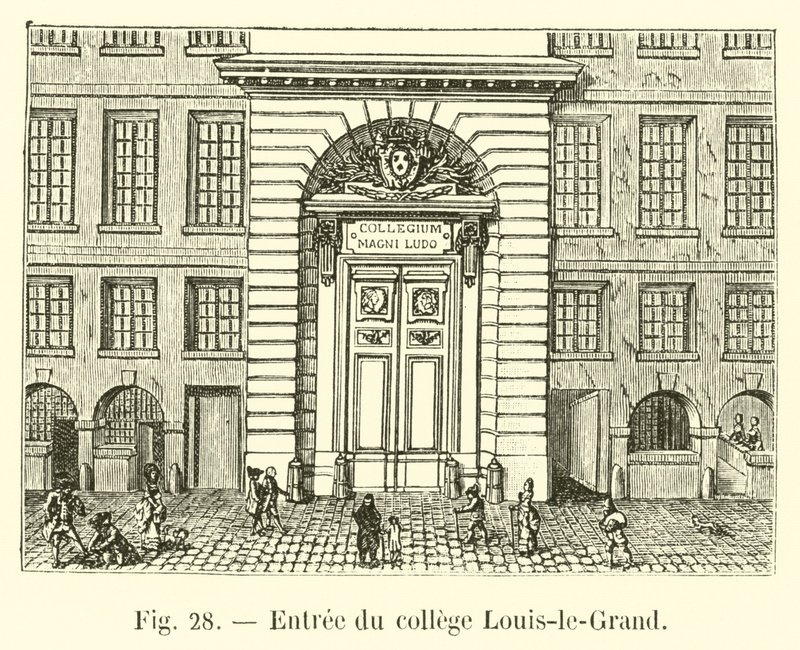 Ingång till Louis-le-Grand College av French School