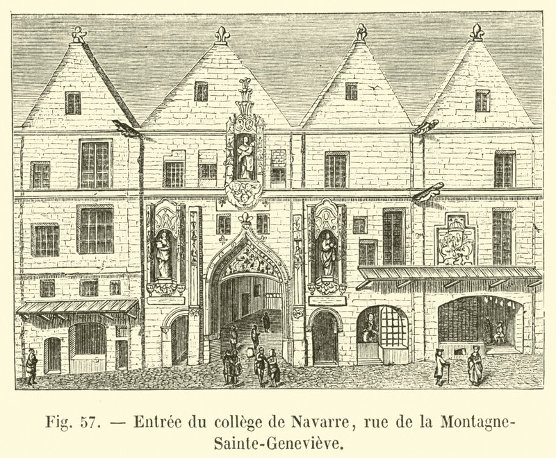 Navarra college entré, rue de la Montagne-Sainte-Genevieve av French School