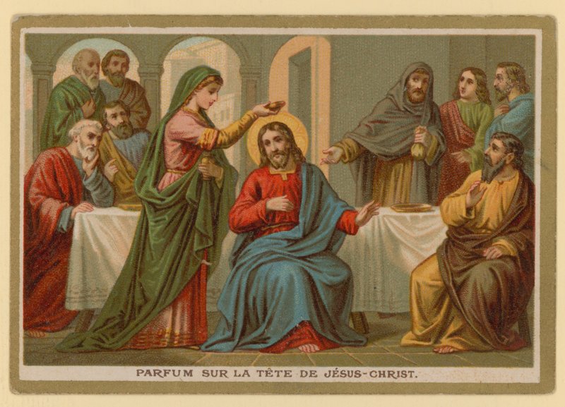 Episod i Jesus Kristus liv (chromolitho) av French School