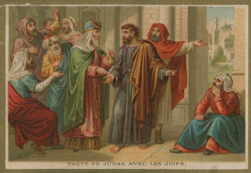 Episod i Jesus Kristus liv (chromolitho) av French School