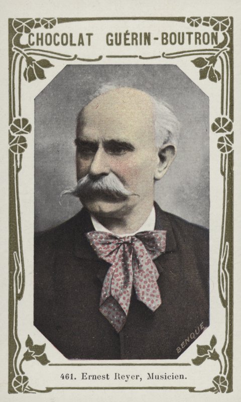 Ernest Reyer, musiker (färgad bild) av French School