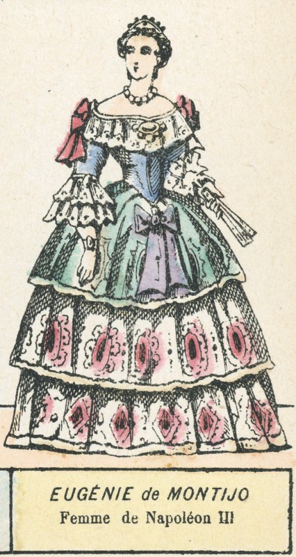 Eugenie de Montijo, Femme de Napoleon III (färgad gravyr) av French School