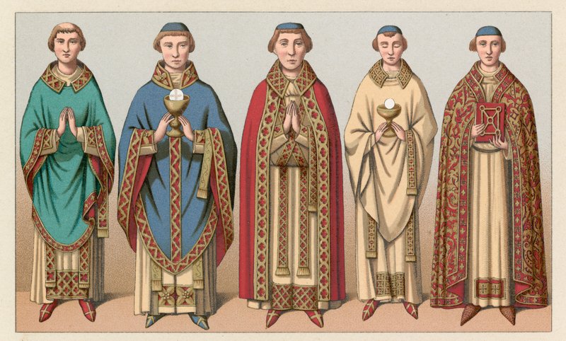 Europa Middle Ages Costumeswed av French School