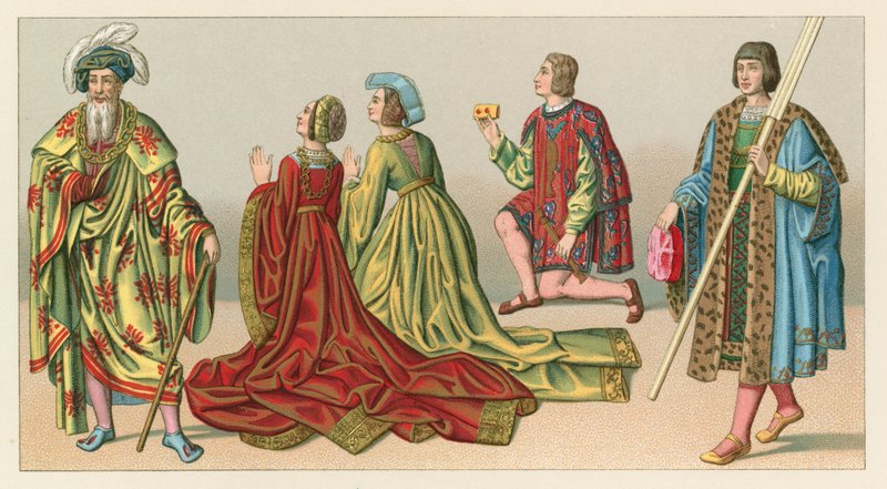 Europa XV-XVIth Cent Costumeswed av French School