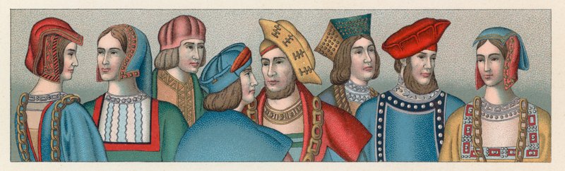 Europa XV-XVIth Cent Costume av French School
