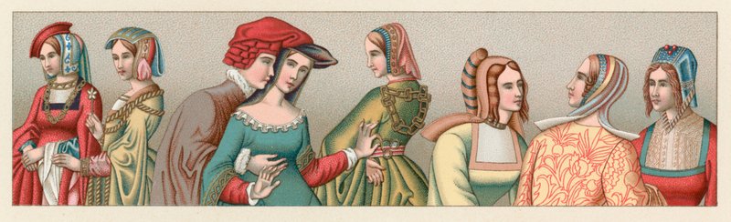 Europa XV-XVIth Cent Costume av French School