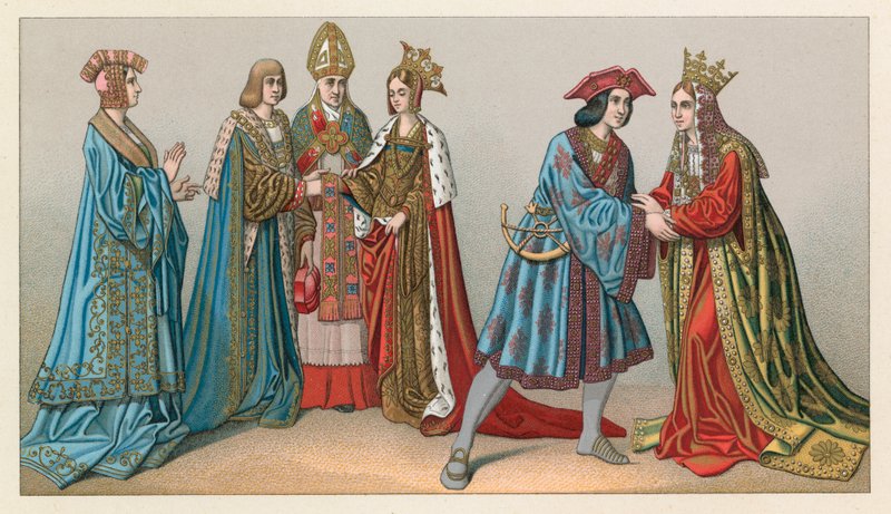 Europa XV-XVIth Cent Costume av French School