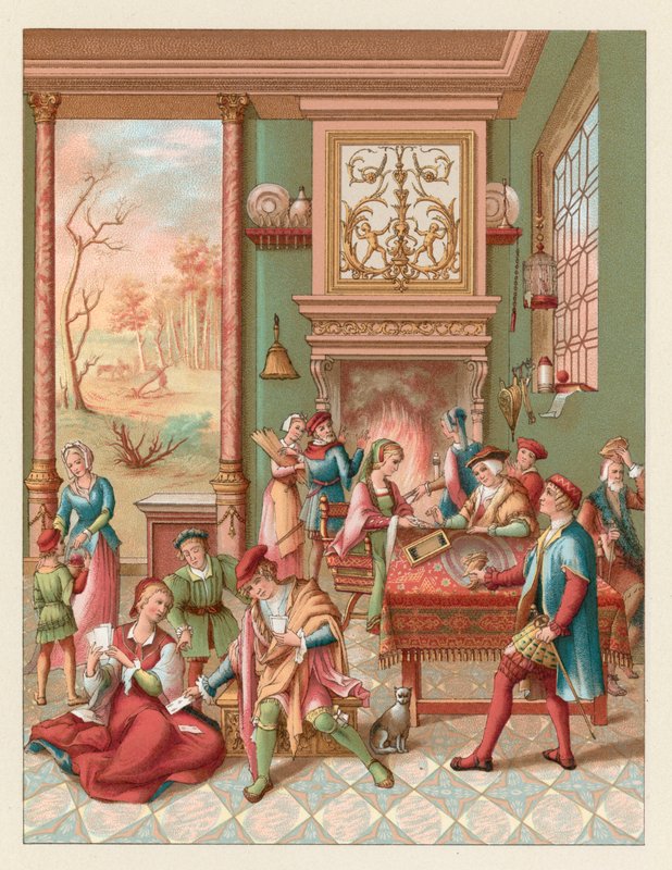 Europa XV-XVIth Cent Costume av French School