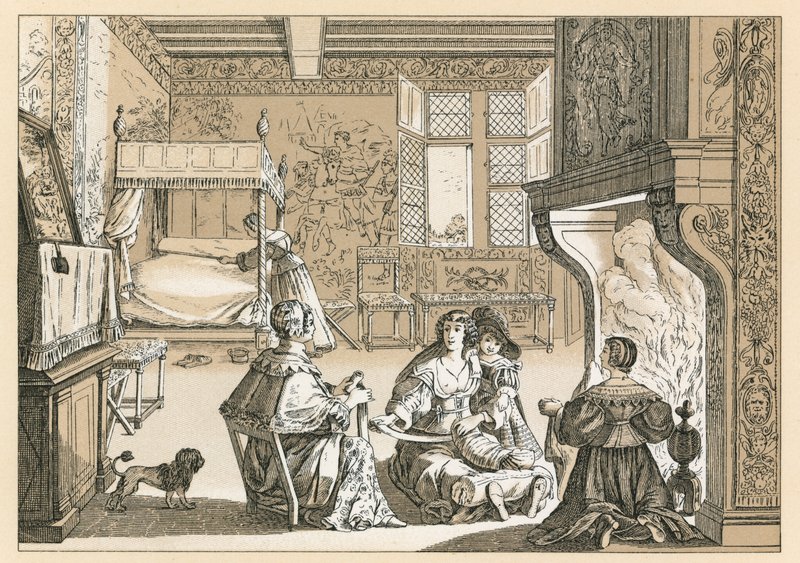 Europa XVIIth Cent Dräkt av French School