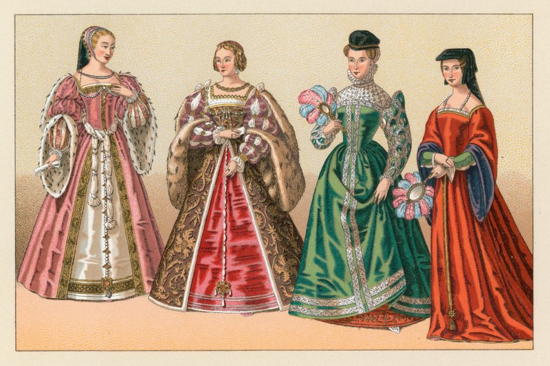 Europa XVIth Cent Costumeswed av French School