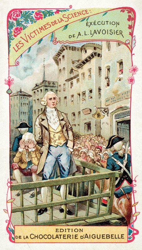 Avrättning av Antoine Lavoisier, 1794 av French School