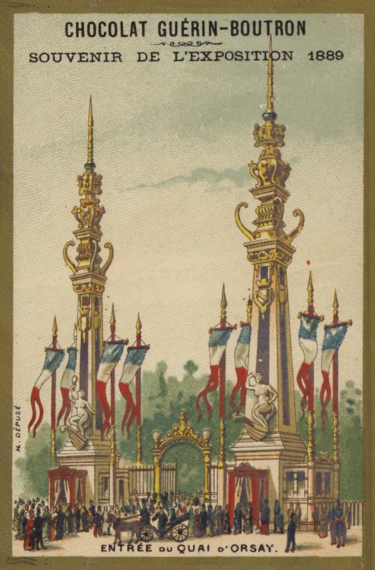 Utställning 1889 - Chokladsouvenir av French School