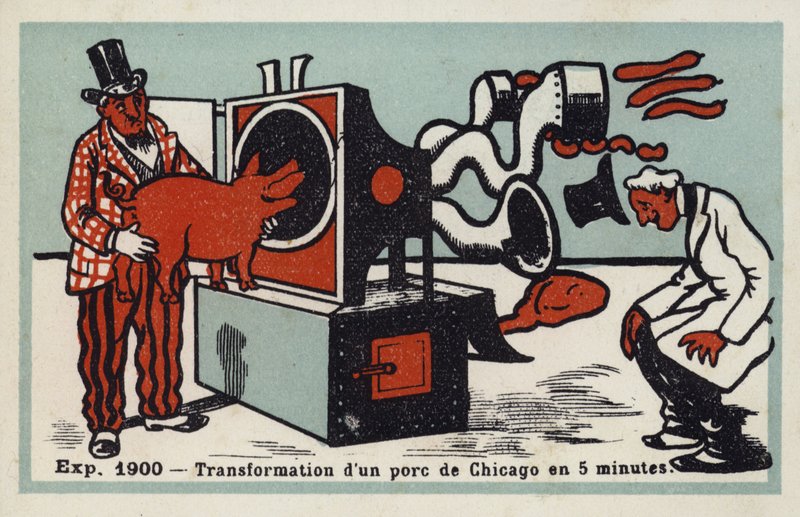 Exposition 1900 - transformation av en Chicago gris på 5 minuter av French School