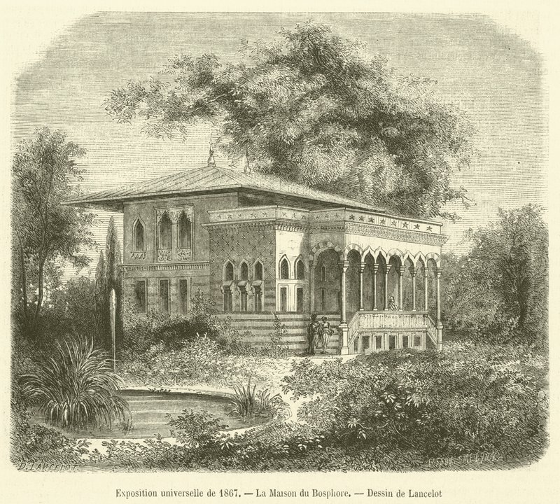Universell utställning 1867, La Maison du Bosphore (gravyr) av French School