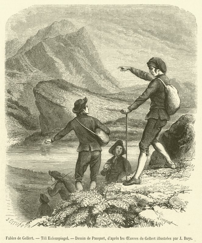 Fables de Gellert, Till Eulenspiegel (gravyr) av French School