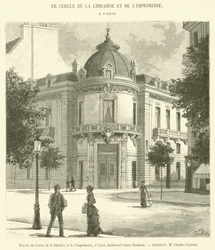 Fasad av Cercle de la Librairie et de l