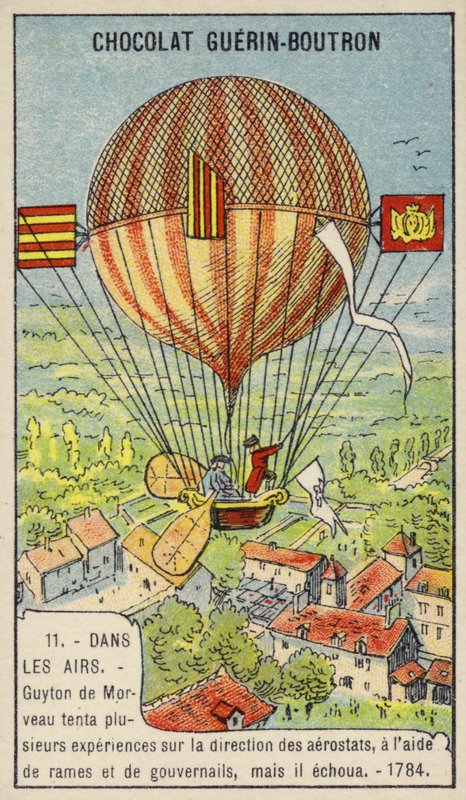 Misslyckat försök av Guyton de Morveau att styra en ballong av French School