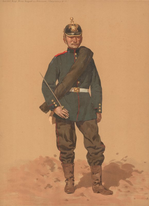 Field Art Regt Prince August of Prussia, East Preussen, nr 1 av French School