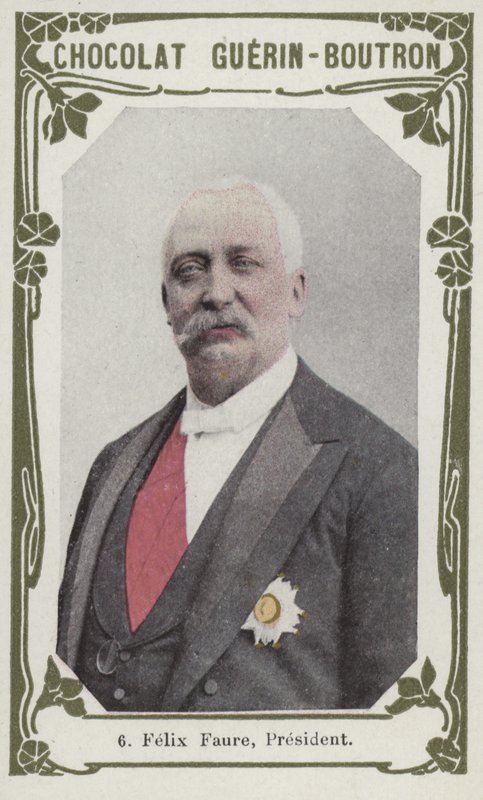 Felix Faure, president (färgad bild) av French School