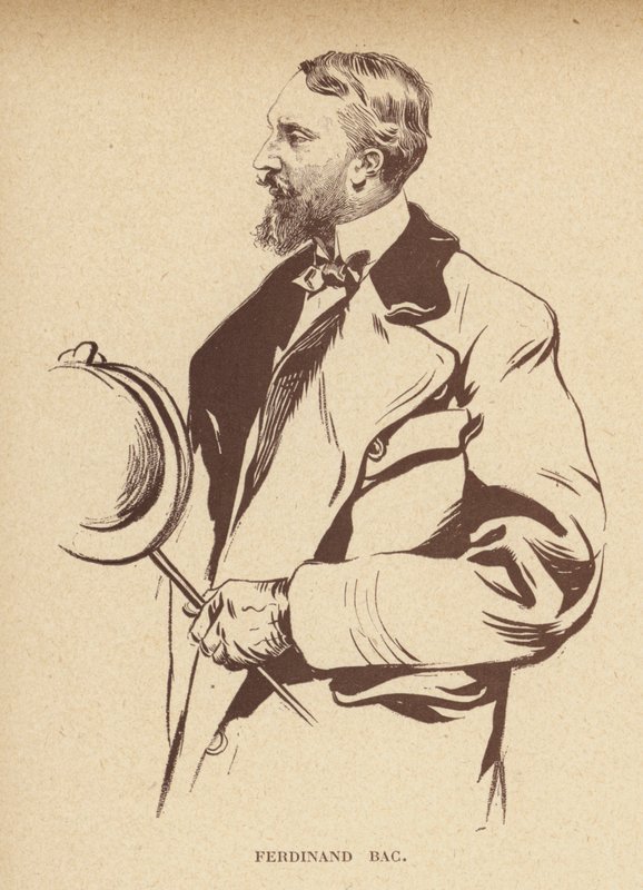 Ferdinand Bac, fransk serietecknare (lito) av French School