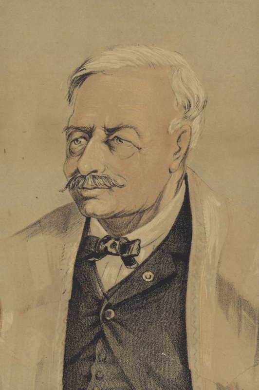Ferdinand de Lesseps (tryck) av French School