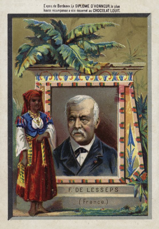 Ferdinand de Lesseps, fransk entreprenör och kanalbyggare av French School