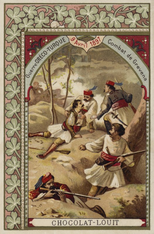 Strid vid Grevena, grekisk-turkiska kriget, 9 april 1897 av French School