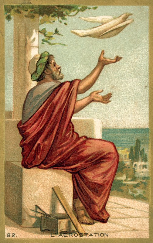 Flyg (chromolitho) av French School
