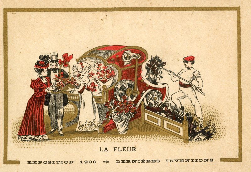 Blommor (chromolitho) av French School