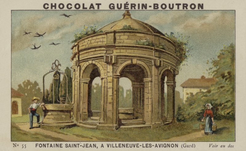 Fontän Saint-Jean, i Villeneuve-les-Avignon, Gard av French School