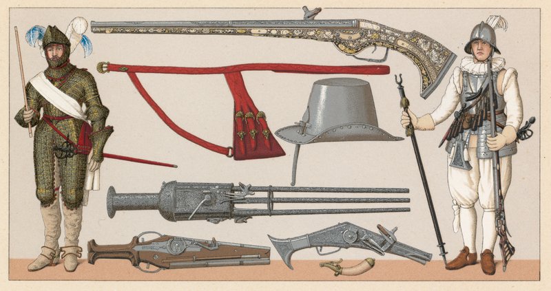 Frankrike XVI-XVIIth Cent Dräkt av French School