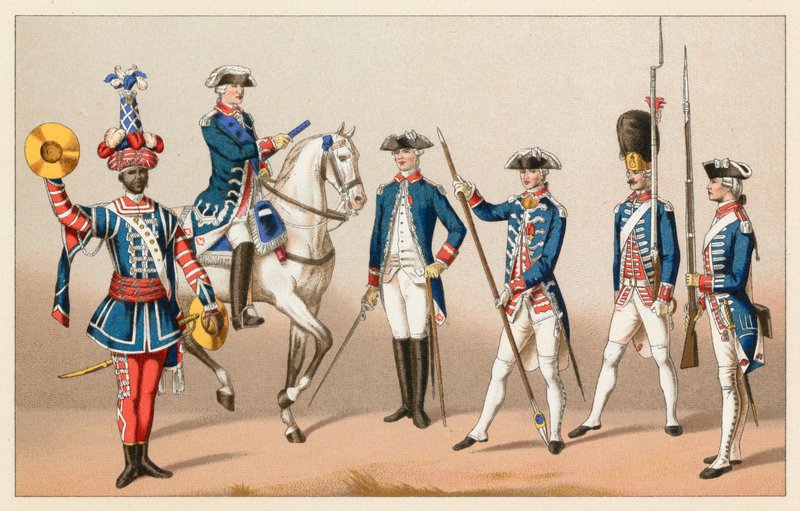 Frankrike XVIIIth Cent Kostym av French School