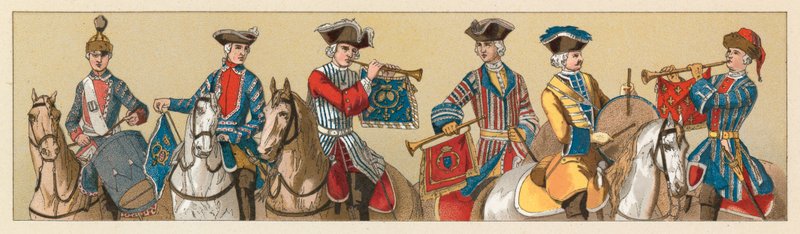 Frankrike XVIIIth Cent Dräkt av French School