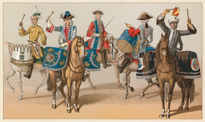 Frankrike XVIIIth Cent Dräkt av French School