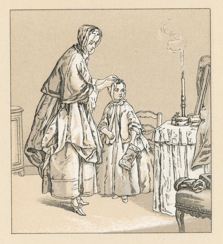 Frankrike XVIIIth Cent Kostym av French School