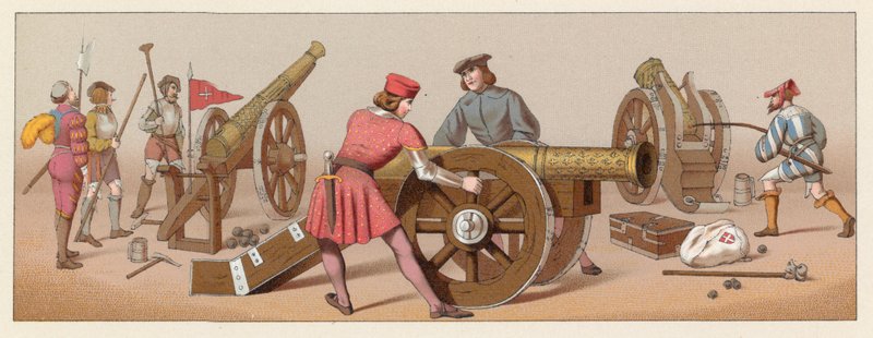 Frankrike XVIth Cent Dräkt av French School