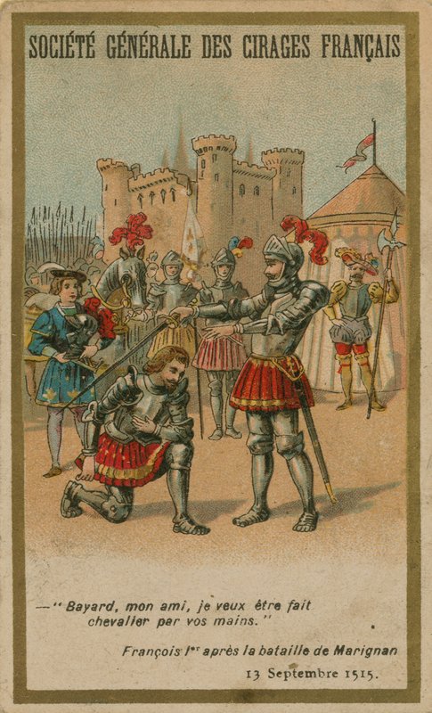 Francis I efter slaget vid Marignano av French School