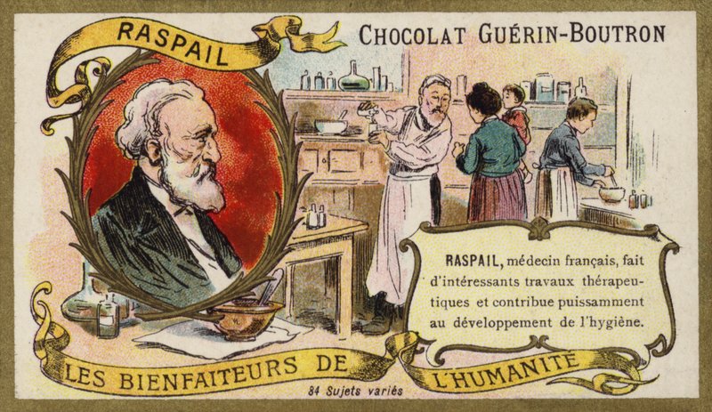 Francois-Vincent Raspail, fransk läkare (chromolitho) av French School