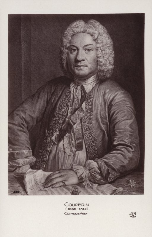 Francois Couperin, fransk barockkompositör, organist och cembalist (1668-1733) av French School