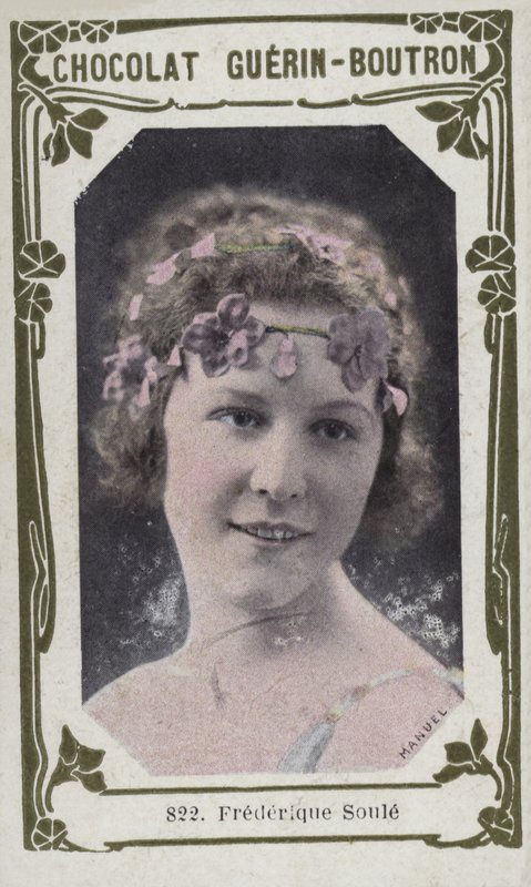 Frederique Soule (färgad bild) av French School