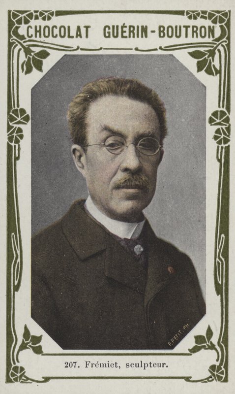 Fremiet, skulptör (färgad bild) av French School