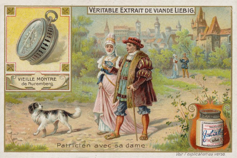 Franskt köttextrakt (Bouillon), uppvaktande par av French School