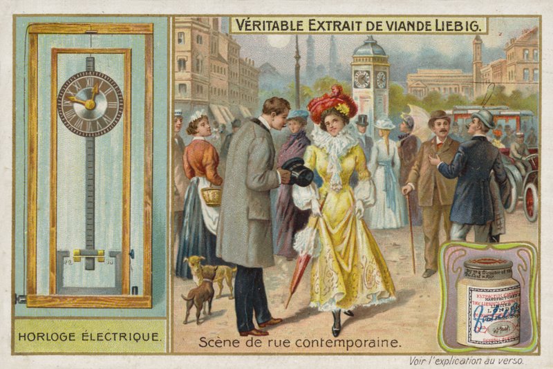 Franskt köttextrakt (Bouillon), typisk vägscen av French School