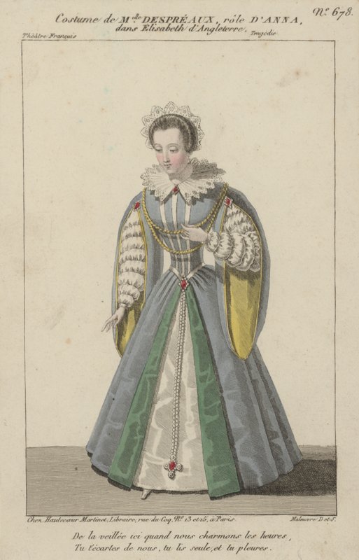 Franska skådespelerskan Louise Allan-Despreaux i rollen som Anna i Elisabeth d