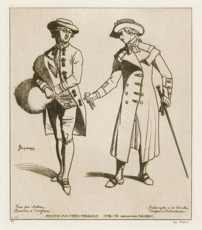 Franska dandies, 1778-79 av French School