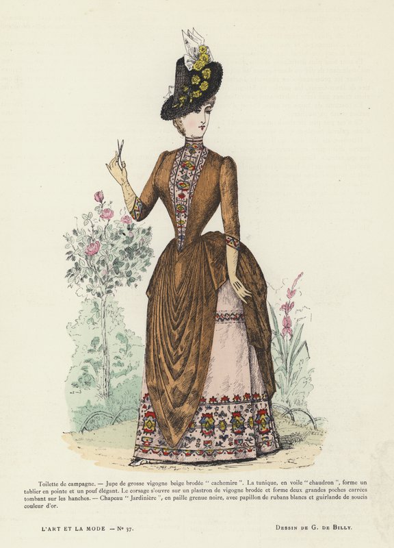 Fransk modetavla, 1885-86 av French School