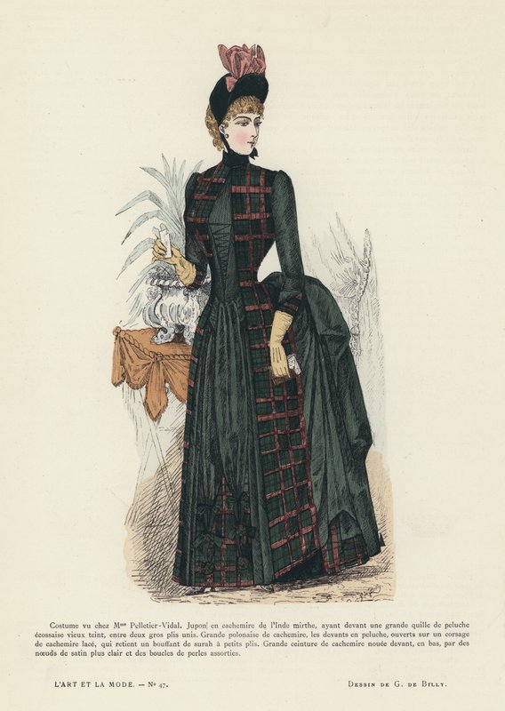 Fransk modetavla, 1885-86 av French School