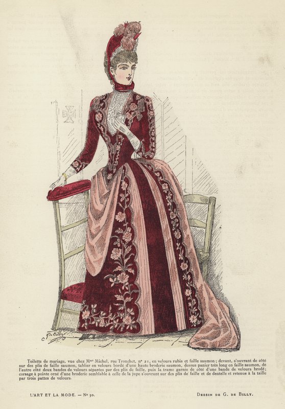 Fransk modetavla, 1885-86 av French School