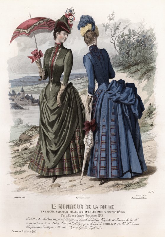 Fransk modetallrik, sent 1800-tal av French School